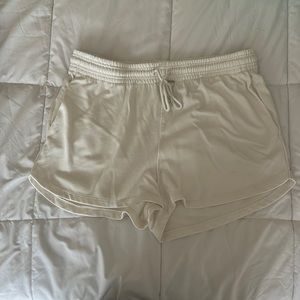 H&M High Waist White Shorts